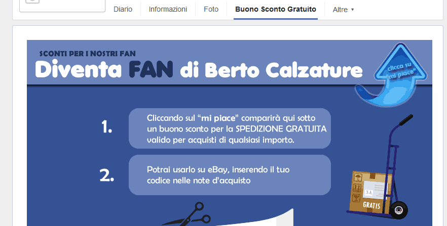 esempio coupon su ebay