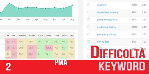 posizionamento difficolta keyword